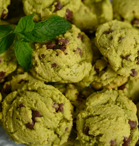MInty chocolate chip cookies