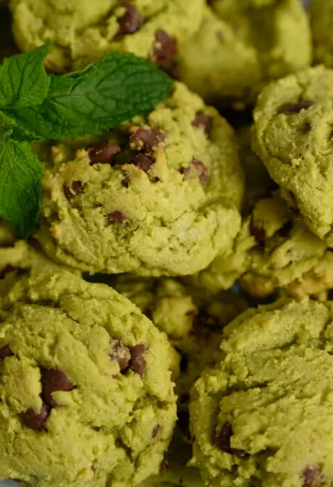 MInty chocolate chip cookies