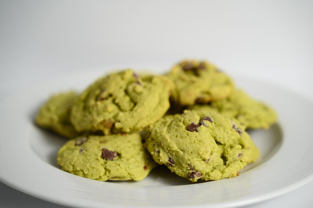 Mint chocolate chip cookies