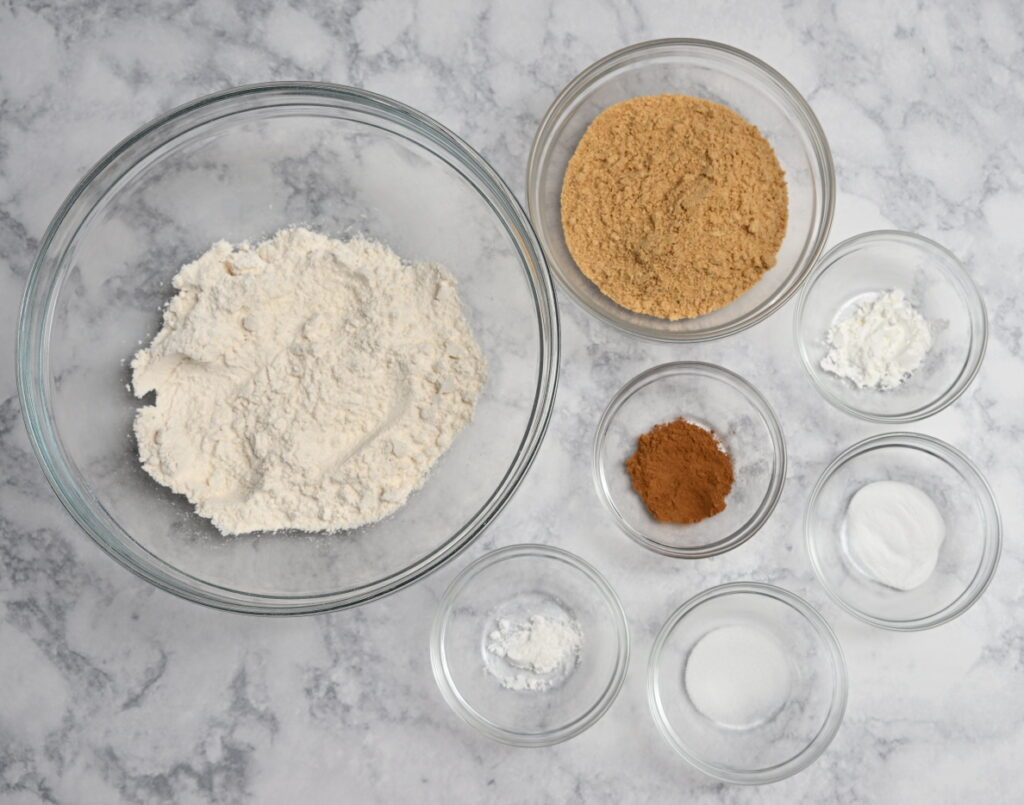 ingredients for graham cracker cookie to make frosted s'mores cookies