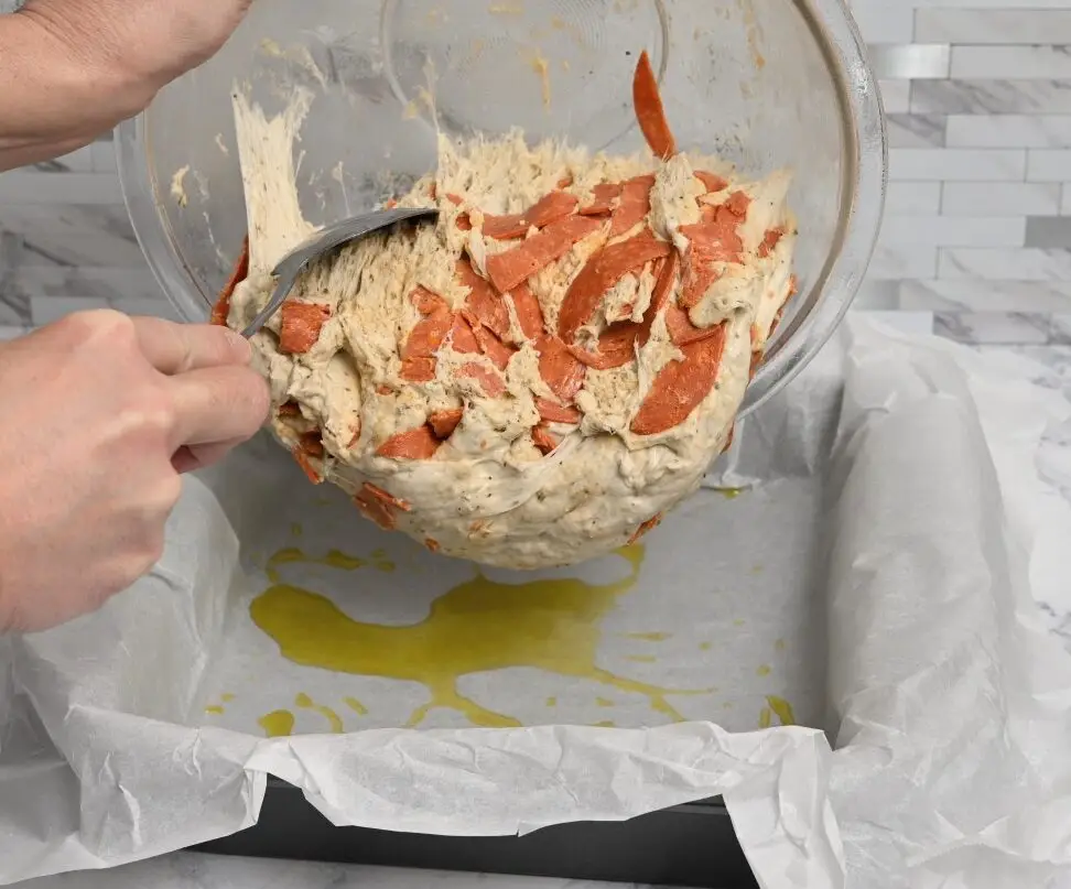 Drop dough into prepared pan