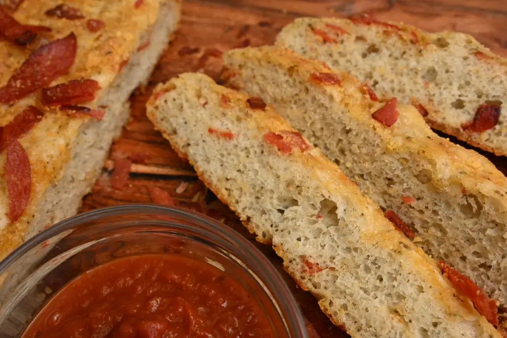 Pepperoni Focaccia Bread