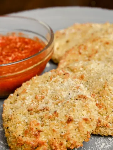 air fried fresh mozzarella cheese