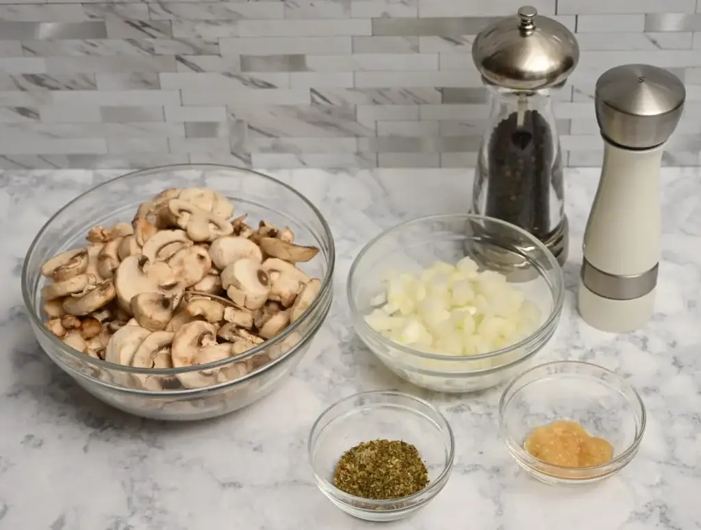 Ingredients for Creamy Chicken Mushroom Soup
