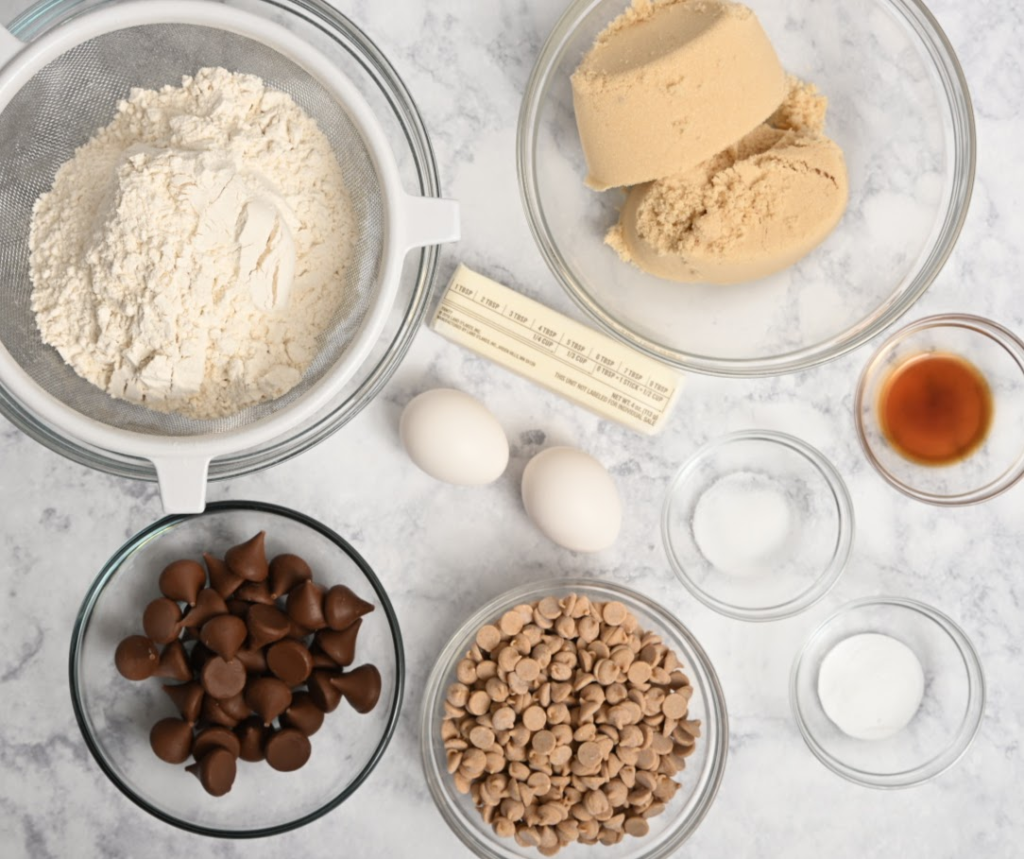 peanut butter chip surprise cookies ingredients