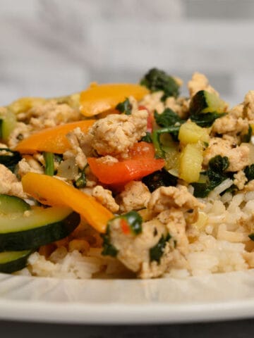 Ground Turkey Zucchini Skillet