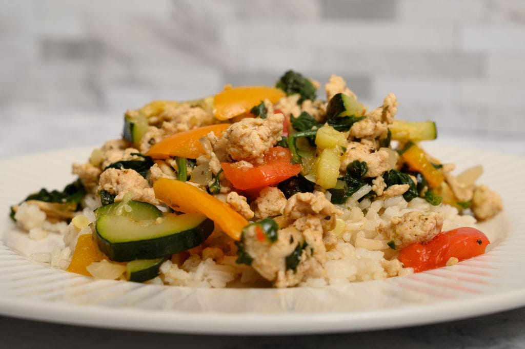 Ground Turkey Zucchini Skillet